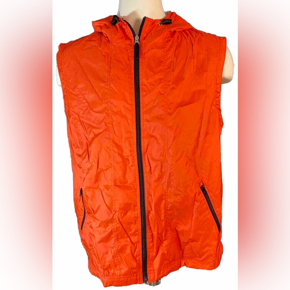 Vintage Gap Nylon Hooded Zip Up Vest  Y2K